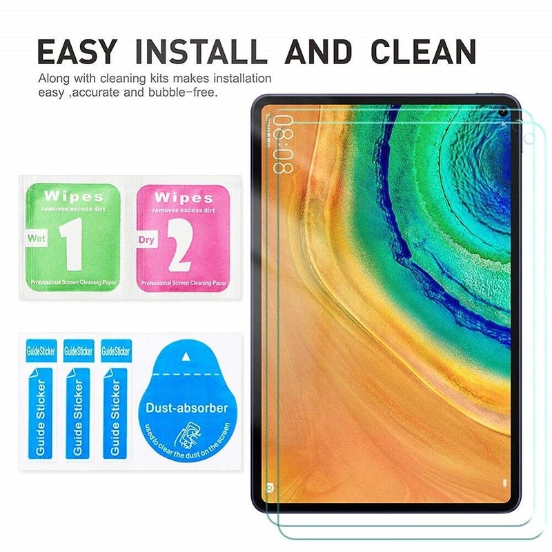WTECH Screen Protector for Huawei MatePad Pro 10.8, Clear Tempered-Glass Flim Screen Protector for Huawei MatePad Pro 10.8 inch Tablet, 2 Pack - Image 5