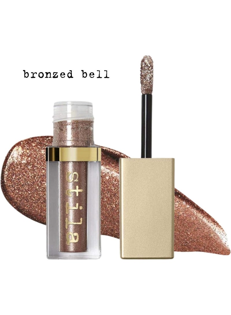 ستيلا ظلال العيون السائلة اللامعة والمتوهجة من ستيلا - لون برونزي للنساء، 0.153 أونصة، ظلال العيون، أبيض - Image 1