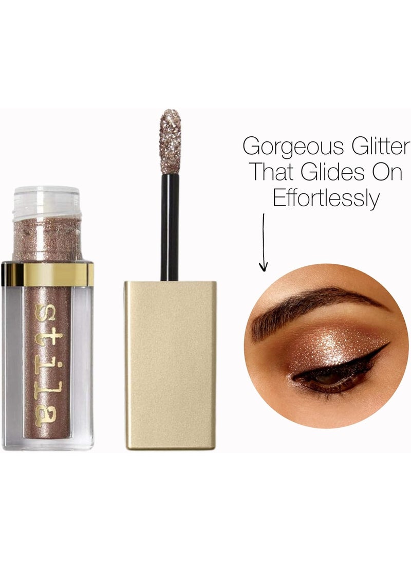 ستيلا ظلال العيون السائلة اللامعة والمتوهجة من ستيلا - لون برونزي للنساء، 0.153 أونصة، ظلال العيون، أبيض - Image 2