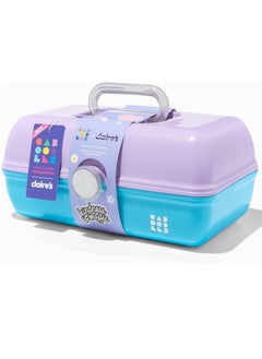 claire's Claire's Exclusive - Caboodles Makeup Case, Travel Cosmetic Organizer for Girls with Mirror, Hard Case Storage Box: 13 x 7.4 x 6 Inches  - Image 2