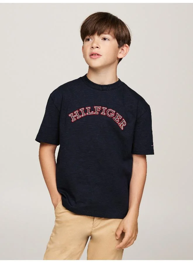 TOMMY HILFIGER Youth Logo Crew Neck T-Shirt
