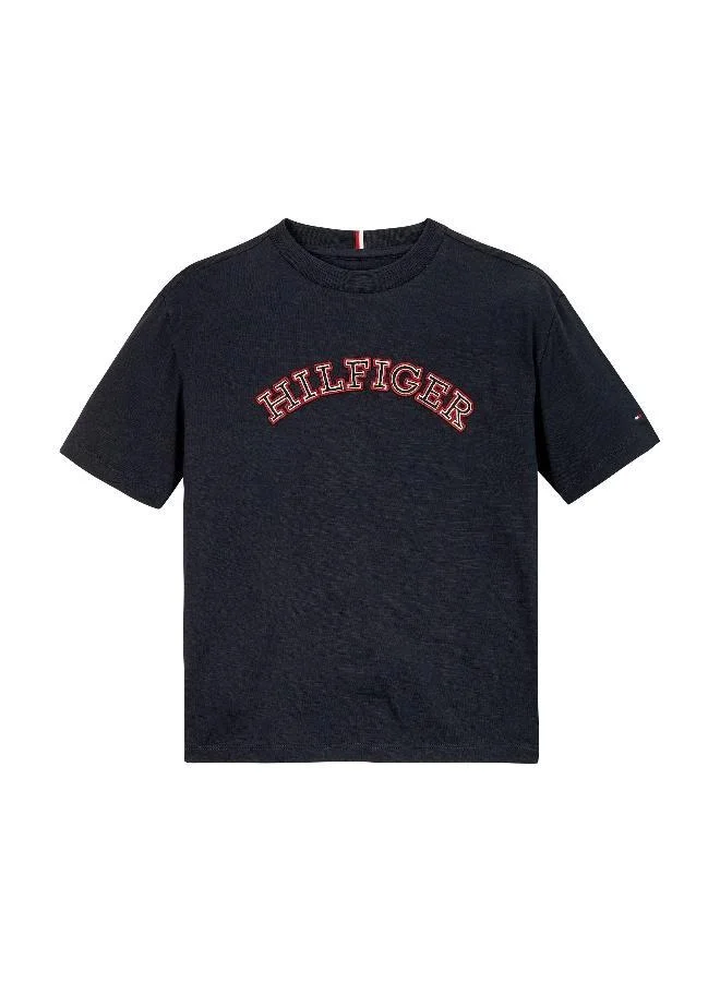 TOMMY HILFIGER Youth Logo Crew Neck T-Shirt