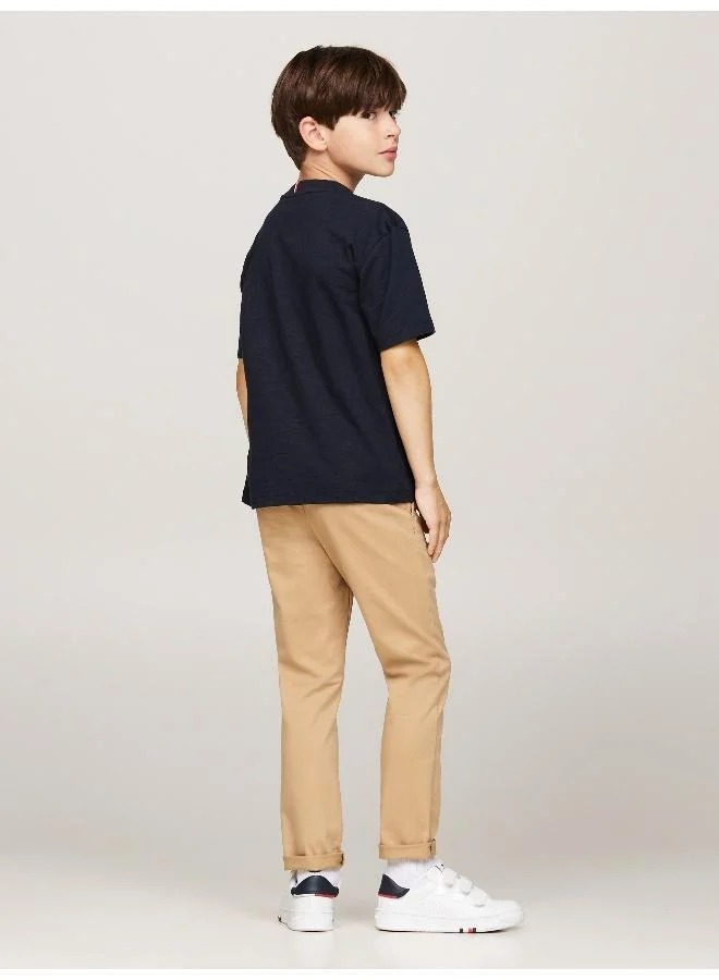 TOMMY HILFIGER Youth Logo Crew Neck T-Shirt