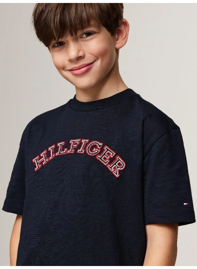 TOMMY HILFIGER Youth Logo Crew Neck T-Shirt