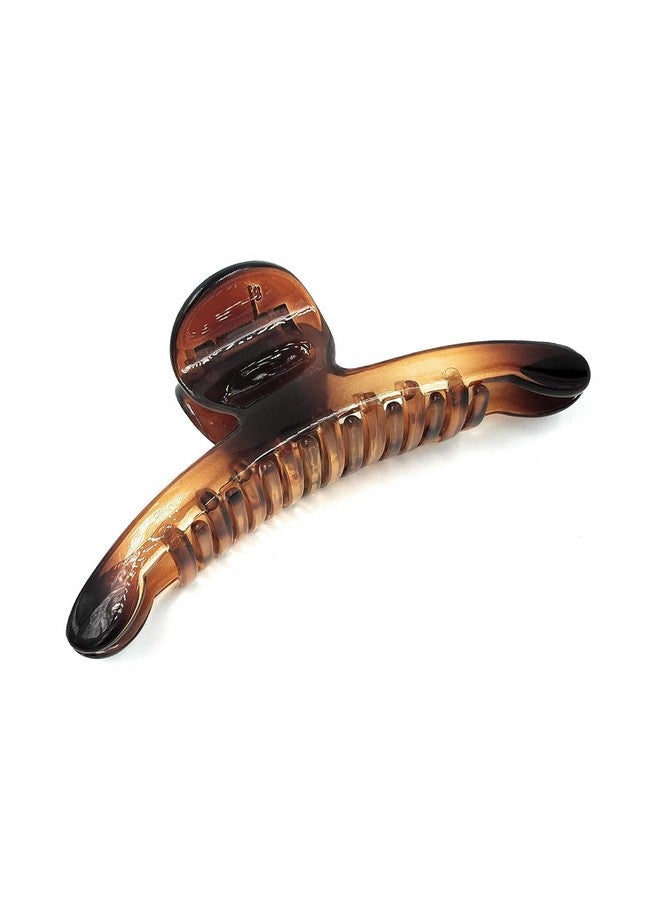 APSAMBR APPSAMBR- 2 Pieces Korean T Shape Black/Brown Big Hair Clip/Clutcher/Claw For Women. Size 7 Cm - Image 2