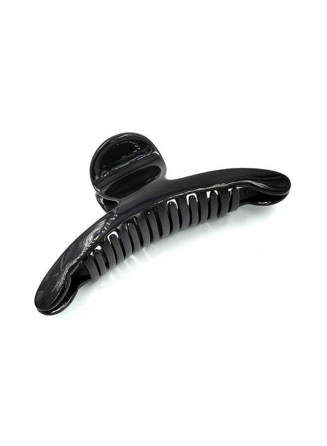 APSAMBR APPSAMBR- 2 Pieces Korean T Shape Black/Brown Big Hair Clip/Clutcher/Claw For Women. Size 7 Cm - Image 4
