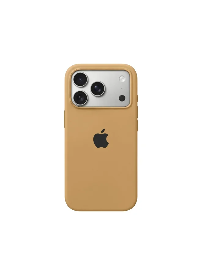 موبكوس جراب Mobcos iPhone 17 Pro Max بني اللون بشعار Elite، مصنوع من السيليكون الفاخر، مزود بخاصية الشحن اللاسلكي المغناطيسي | ملمس ناعم كالحرير | حماية فائقة ضد الصدمات بمعايير عسكرية | توافق مغناطيسي قوي | غطاء أنيق ونحيف