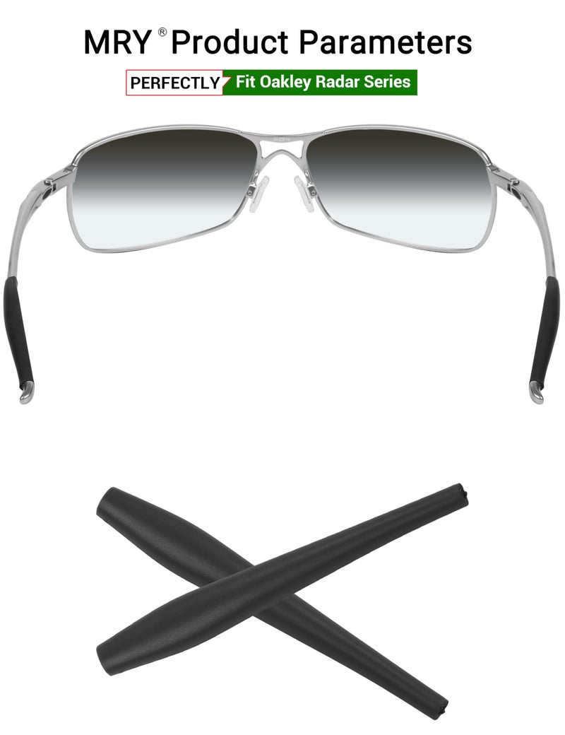 Mryok Replacement Earsocks for Oakley Crosshair 2.0 OO4044 Sunglass - Black - Image 2