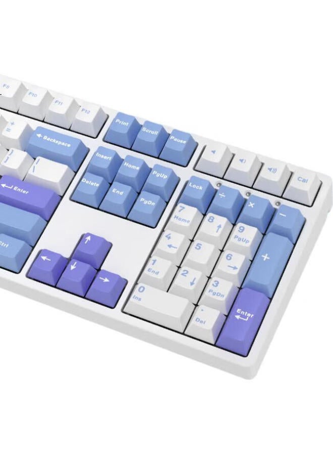 Ikbc Z108 Sea Salt Milk Wired Mechanical Keyboard For Gaming And Office Use, 108 Keys, Red Switch - Image 3
