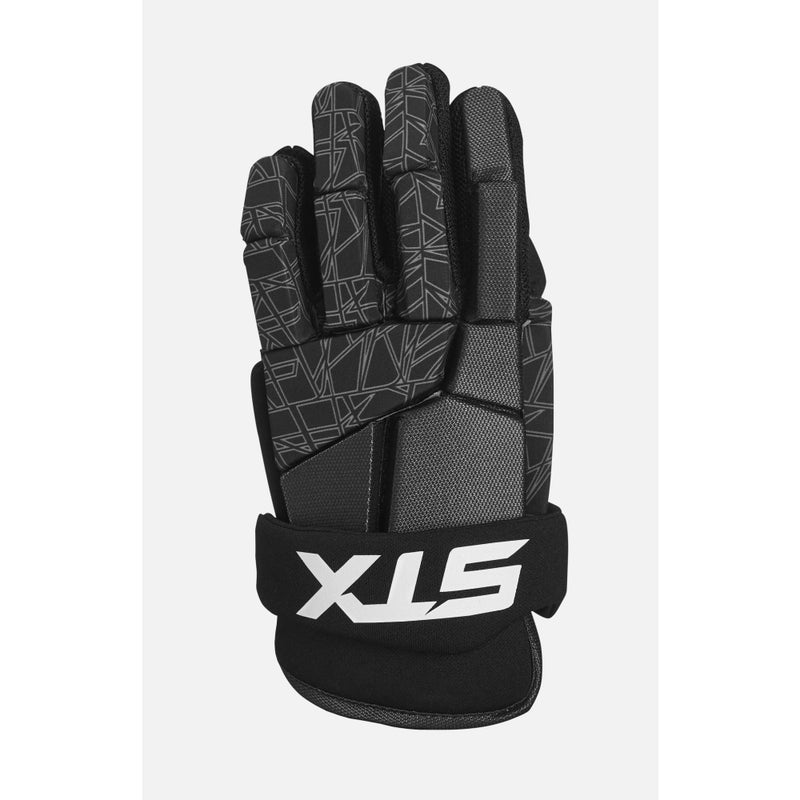 STX Stallion 75 Lacrosse Gloves, Pair, Black/Gray, Medium - Image 3