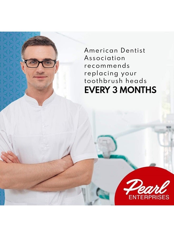 Pearl Enterprises رؤوس فرشاة أسنان بديلة لفرشاة أورال-بي سونيك كومبليت عبوة 4 قطع - Image 5