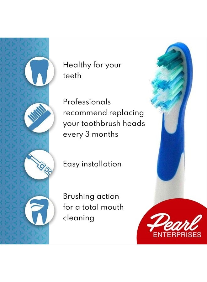Pearl Enterprises رؤوس فرشاة أسنان بديلة لفرشاة أورال-بي سونيك كومبليت عبوة 4 قطع - Image 2