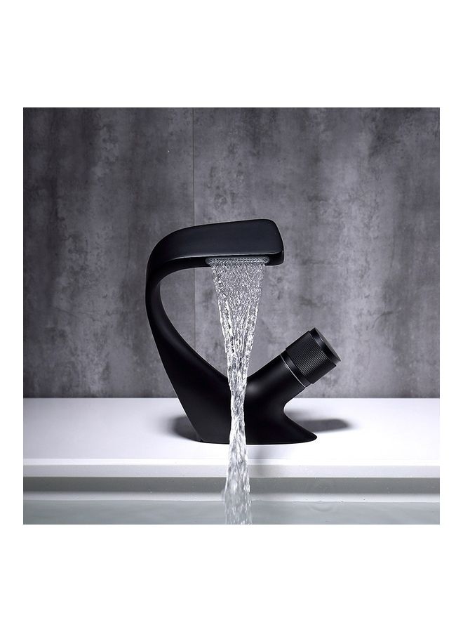 Loquat Hot and Cold Water Adjustable Basin Faucet Black - Image 1