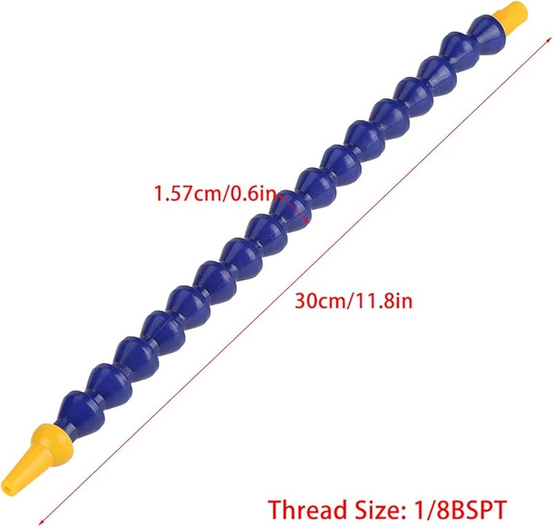 10 PCS Flexible Coolant Hose Plastic Water Oil Pipe Adjustable Lathe Tube 1 8BSPT Thread - Image 3