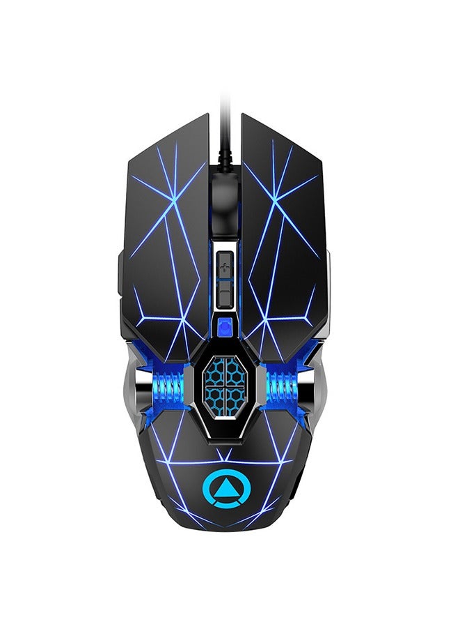 Silent & Stylish Gaming Mouse with Macro & Breathing Lights LED - Perfect for PC and Laptop Gamers!（7 keys）  - Image 1