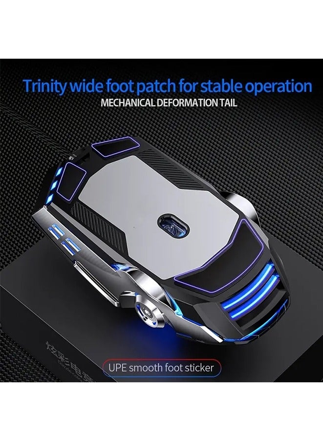 Silent & Stylish Gaming Mouse with Macro & Breathing Lights LED - Perfect for PC and Laptop Gamers!（7 keys）  - Image 5