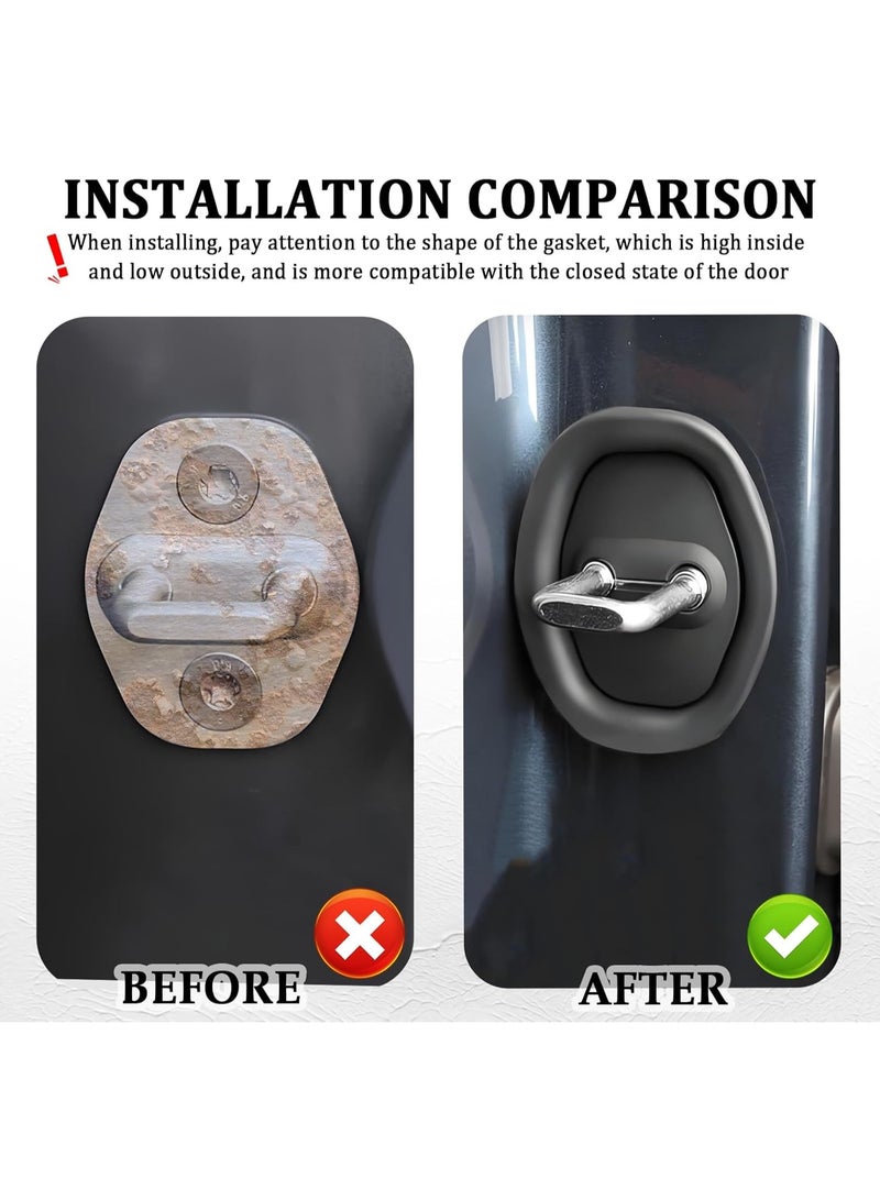 أغطية سيليكون لحماية أقفال أبواب السيارات من الضوضاء والعوامل الخارجية - Image 2