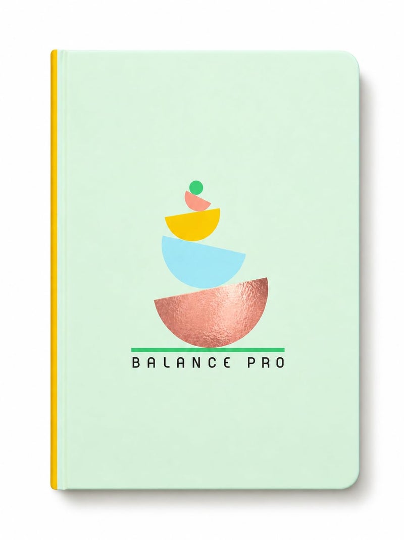 DOODLE Work Life Balance Planner – A5 Undated 6 Months Planner | Productivity, Goal Setting & Self-Care Gratitude Journal | Monthly + Daily Planning | Hard Cover | 200+ Stickers | Balance Pro - Image 1