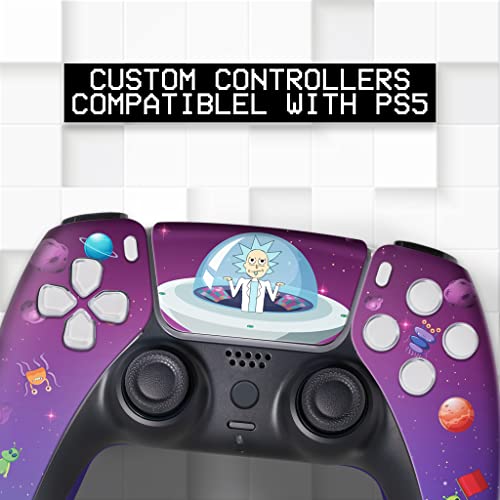 BABY CUDDLE BOX Riccky - Mortty Custom PS-5 Controller Wireless compatible with Play-Station 5 Console by BCB Controllers | Proudly Customized in USA with Permanent HYDRO-DIP Printing (NOT JUST A SKIN) - Image 2