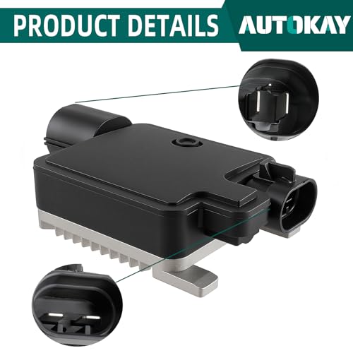 AUTOKAY وحدة تحكم مروحة تبريد المحرك AUTOKAY 940002904 تناسب فورد إيدج 2007-2015 فليكس 2010 كراون فيكتوريا 2006-2011، لينكولن MKX 2007-2015 MKS 2009 تاون كار 2006-2011، ميركوري غراند ماركيز 2006-2011 - Image 3