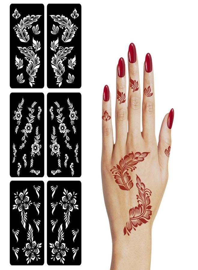 VANVATI Latest Combo Mehndi Stencil Sticker For Stylish Hands During Party And Festival Times - Image 2