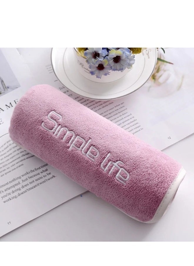 Generic Microfibre Face Towel Set, 5 Packs Super Soft Quick Drying Microfibre Towels, Hanging and Special Embroidery Design Highly Absorbent 35x75cm  - Image 3