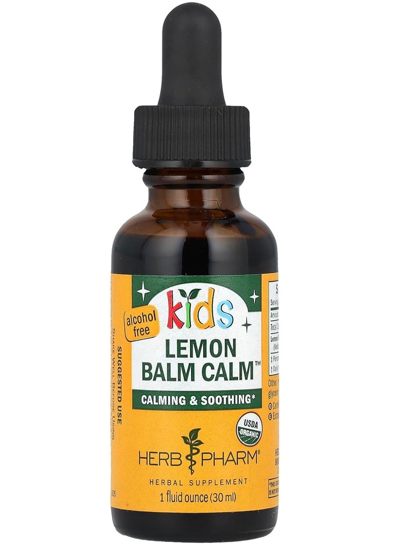 HERB PHARM kids Lemon Balm Calm Glycerite 1oz  - Image 1