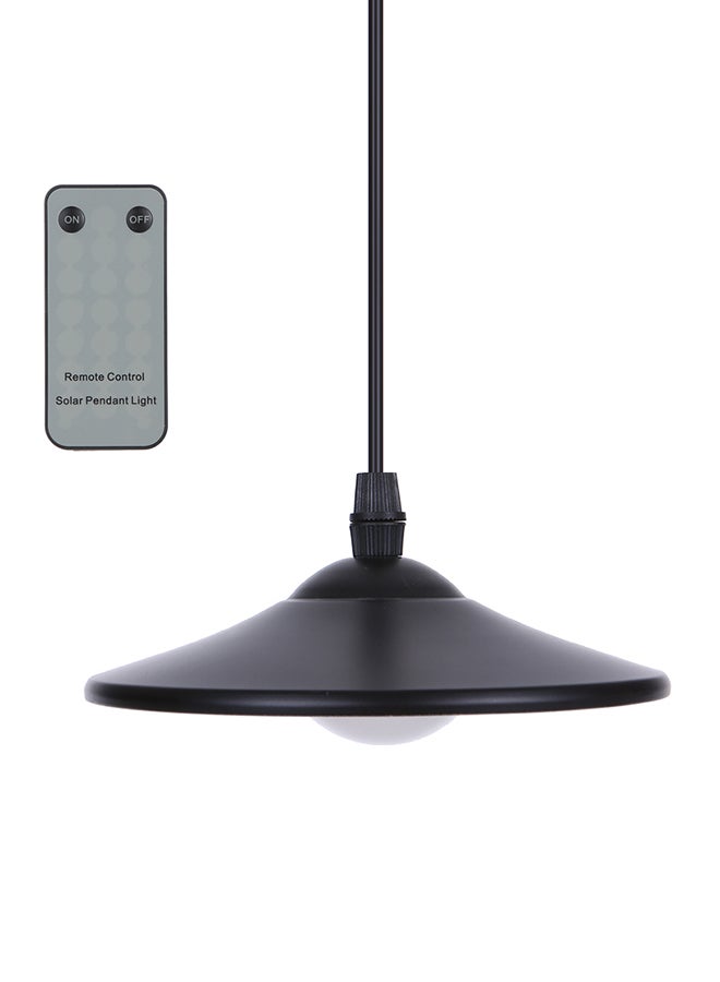 إسكدنيا مصباح LED بمظلة يعمل بالطاقة الشمسية ويعلق في السقف للاستخدام في الأماكن الخارجية بقوة 3 وات، 4 قطع أسود 17.5 X 17.4 X 13.5سم - Image 1