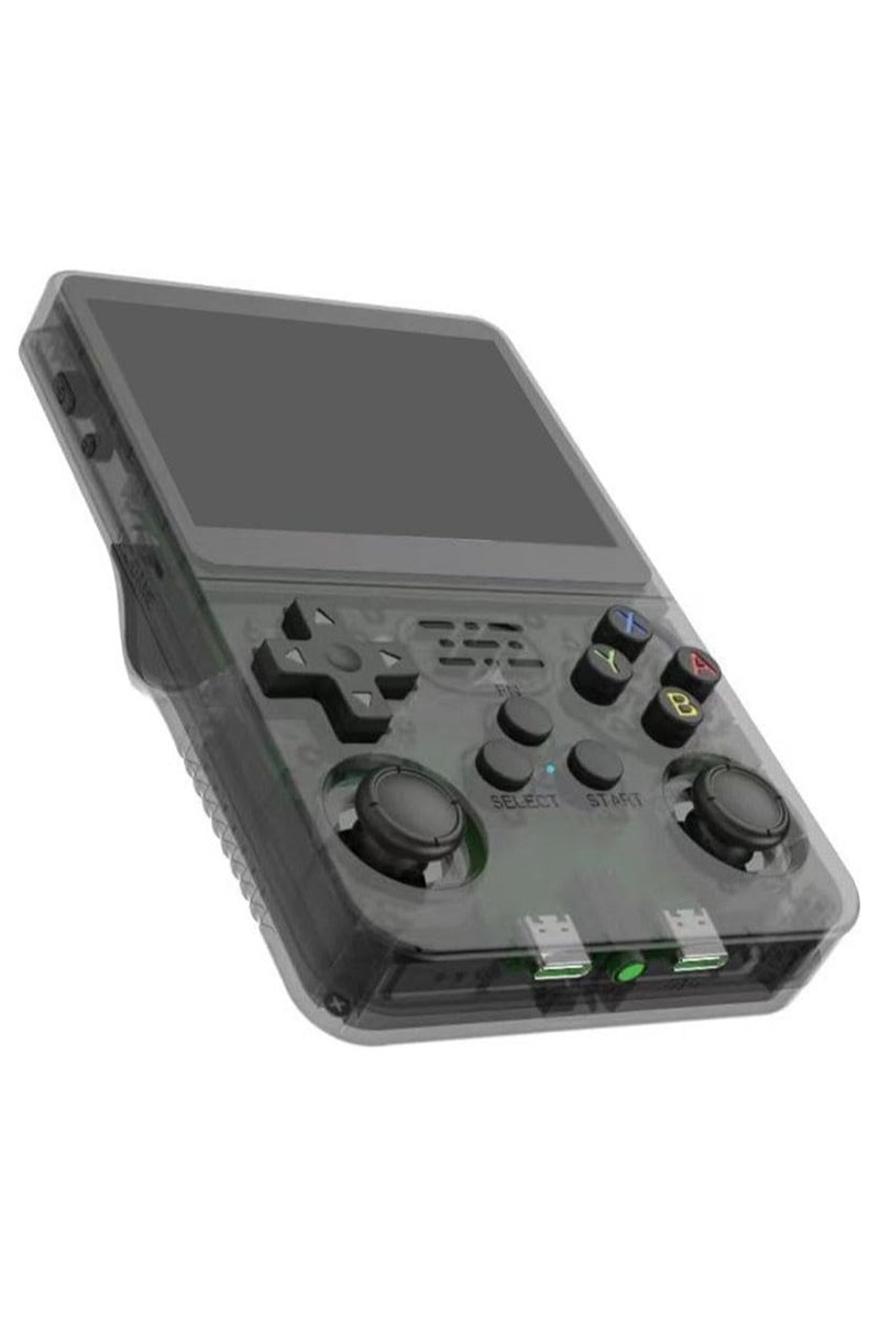 بلو فاير جهاز ألعاب محمول R36S بشاشة IPS HD مقاس 3.5 بوصة، معالج رباعي النواة ARM Cortex-A35 64 بت بسرعة تصل إلى 1.5 جيجاهرتز، ذاكرة RAM سعة 1 جيجابايت DDR3L، بطاقة microSD سعة 64 جيجابايت محملة بألعاب متعددة الأنواع (ألغاز، مغامرات، سباق، قتال، إطلاق نار)، واي فاي مزدوج النطاق 2.4G/5G، بلوتوث 4.2، بطارية 3200 مللي أمبير تدوم حتى 6 ساعات، متوافق مع PSP / DC / SS / PS1 / NDS / N64 / CPS1 / CPS2 / CPS3 / FBA / NEOGEO / GBA / GBC / GB / SFC / FC / MD، وضع متعدد اللاعبين مع دعم وحدة تحكم إضافية، اتصال بالتلفاز عبر منفذ AV، مثالي للسفر والتخييم وكهدية عيد ميلاد أو عيد للأطفال والمراهقين والكبار - Image 3