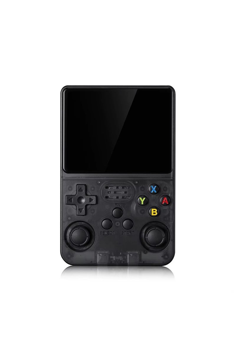 بلو فاير جهاز ألعاب محمول R36S بشاشة IPS HD مقاس 3.5 بوصة، معالج رباعي النواة ARM Cortex-A35 64 بت بسرعة تصل إلى 1.5 جيجاهرتز، ذاكرة RAM سعة 1 جيجابايت DDR3L، بطاقة microSD سعة 64 جيجابايت محملة بألعاب متعددة الأنواع (ألغاز، مغامرات، سباق، قتال، إطلاق نار)، واي فاي مزدوج النطاق 2.4G/5G، بلوتوث 4.2، بطارية 3200 مللي أمبير تدوم حتى 6 ساعات، متوافق مع PSP / DC / SS / PS1 / NDS / N64 / CPS1 / CPS2 / CPS3 / FBA / NEOGEO / GBA / GBC / GB / SFC / FC / MD، وضع متعدد اللاعبين مع دعم وحدة تحكم إضافية، اتصال بالتلفاز عبر منفذ AV، مثالي للسفر والتخييم وكهدية عيد ميلاد أو عيد للأطفال والمراهقين والكبار - Image 2