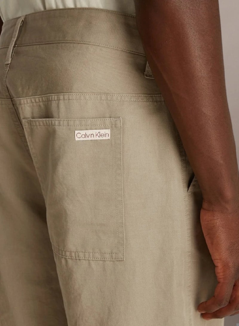 Calvin Klein Jeans Linen Blend Shorts - Image 3