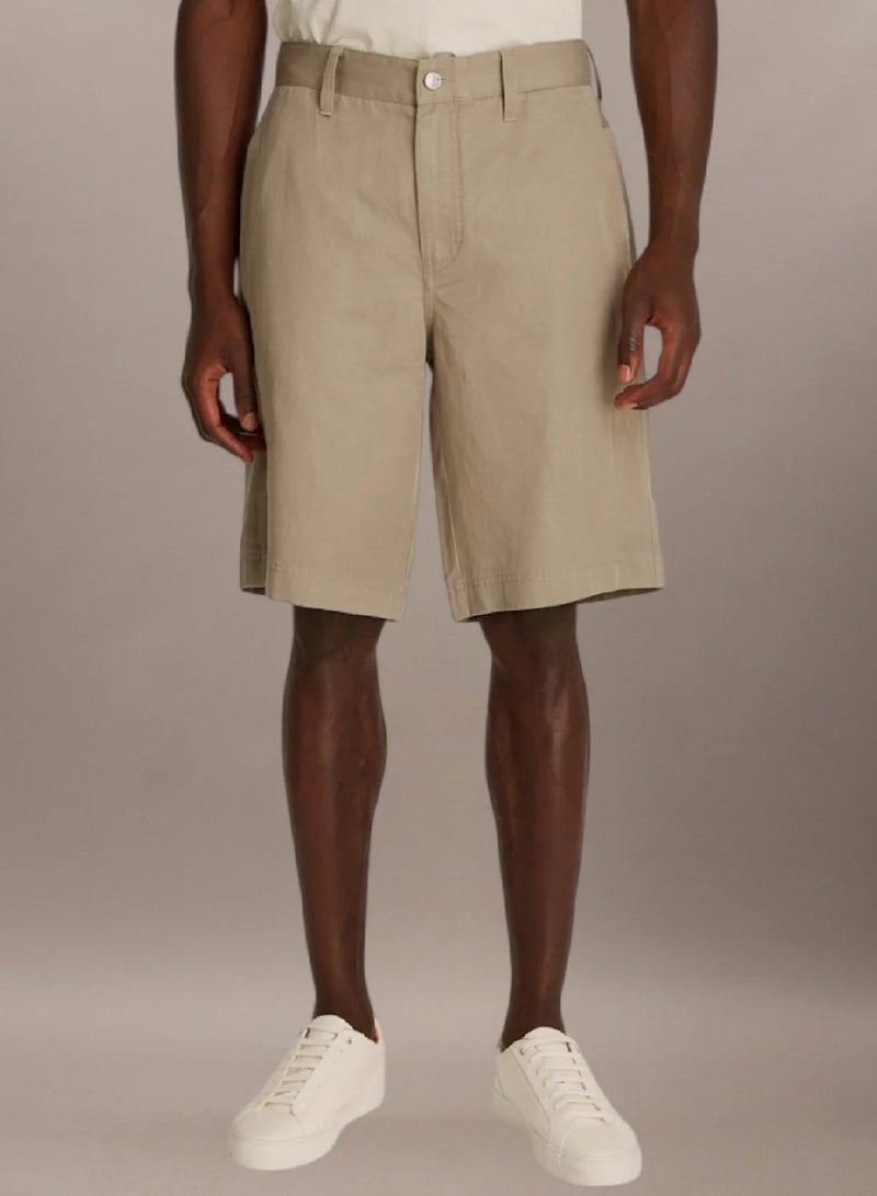 Calvin Klein Jeans Linen Blend Shorts - Image 1
