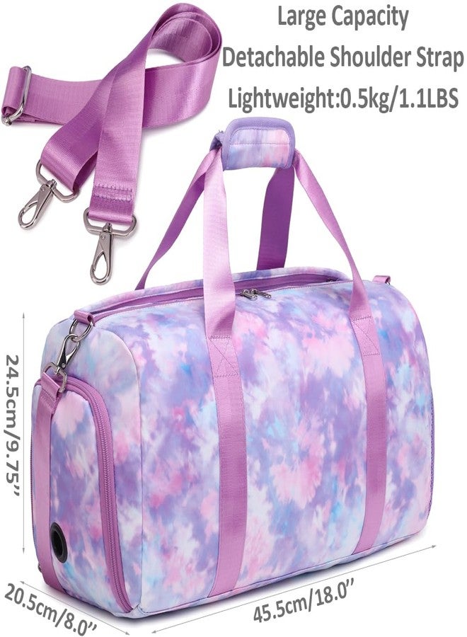 Meisohua Ballet Dance Bag for Girls Princess Sports Duffle Bags Overnight Travel Duffel for Girl Gym Bag with Shoes Compartment Water Resistant - Image 2