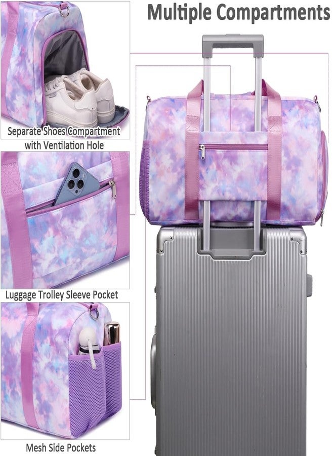 Meisohua Ballet Dance Bag for Girls Princess Sports Duffle Bags Overnight Travel Duffel for Girl Gym Bag with Shoes Compartment Water Resistant - Image 4