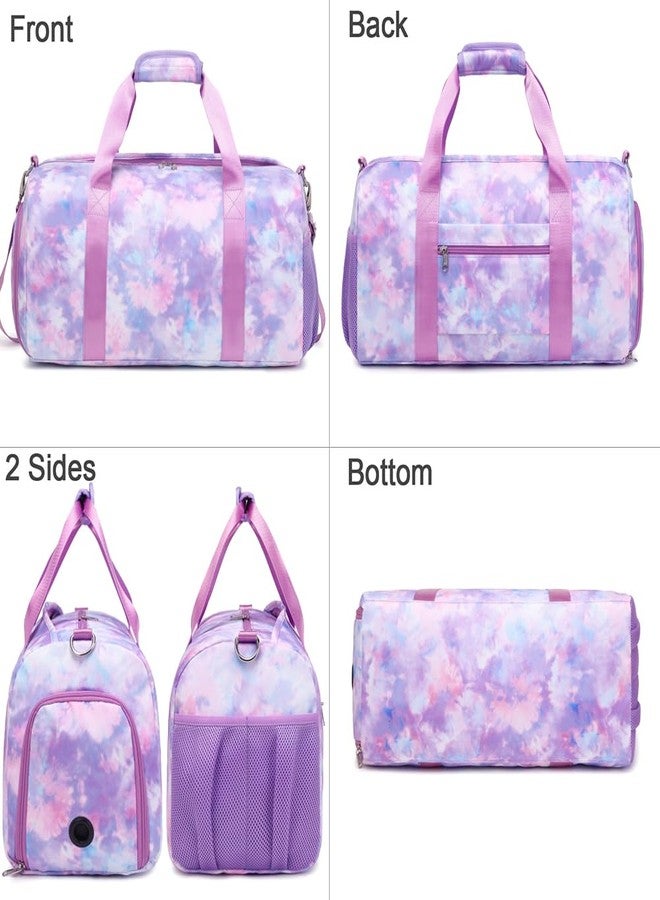 Meisohua Ballet Dance Bag for Girls Princess Sports Duffle Bags Overnight Travel Duffel for Girl Gym Bag with Shoes Compartment Water Resistant - Image 3