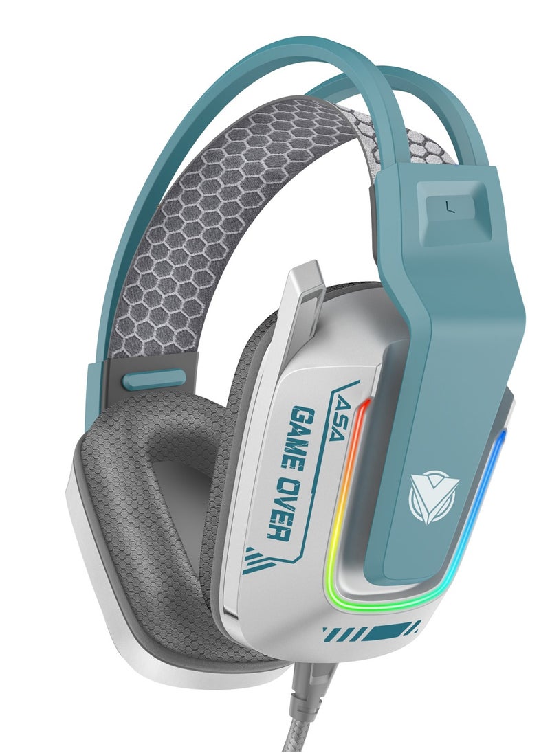 ASA - RGB Gaming Headset With Microphone, 7.1 Virtual Surround Sound, For PS5/PS4, Xbox One, Xbox Series S/X & Nintendo Switch - Image 1