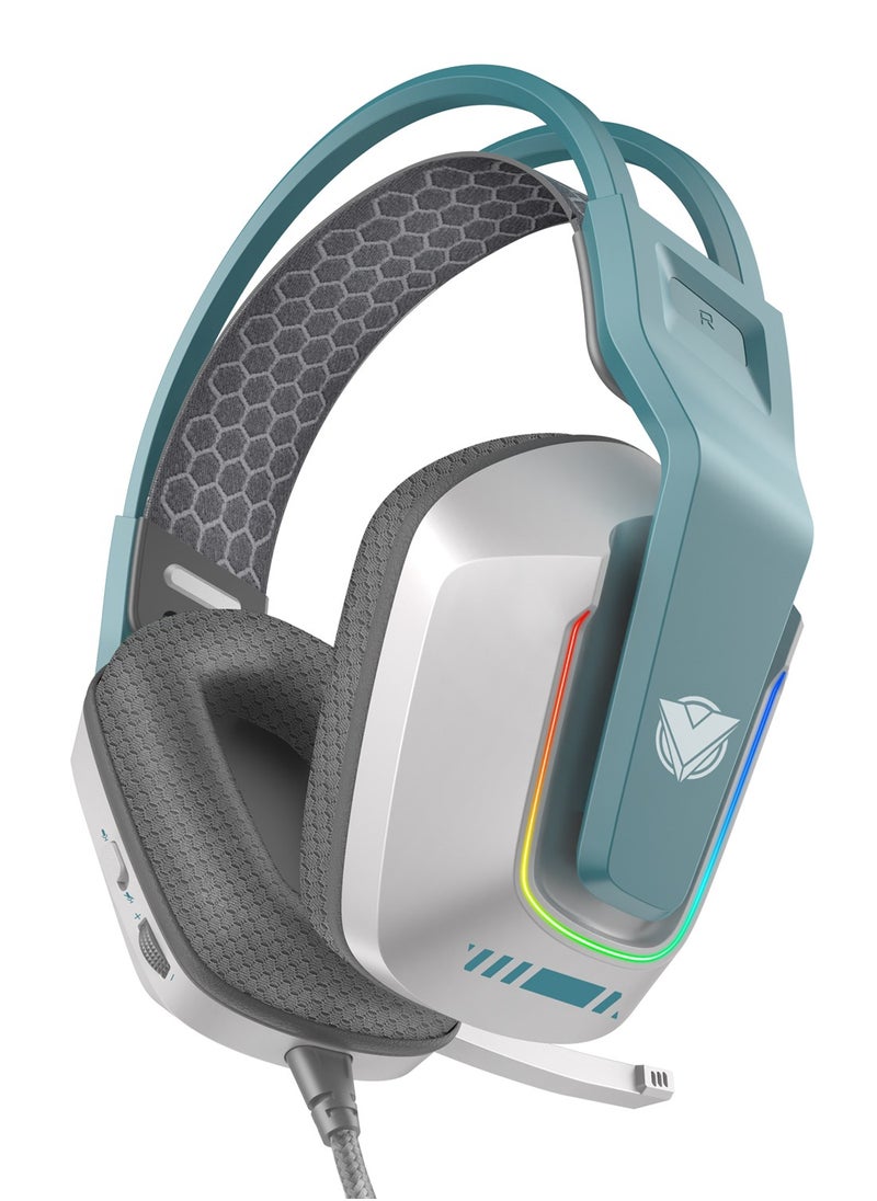 ASA - RGB Gaming Headset With Microphone, 7.1 Virtual Surround Sound, For PS5/PS4, Xbox One, Xbox Series S/X & Nintendo Switch - Image 1