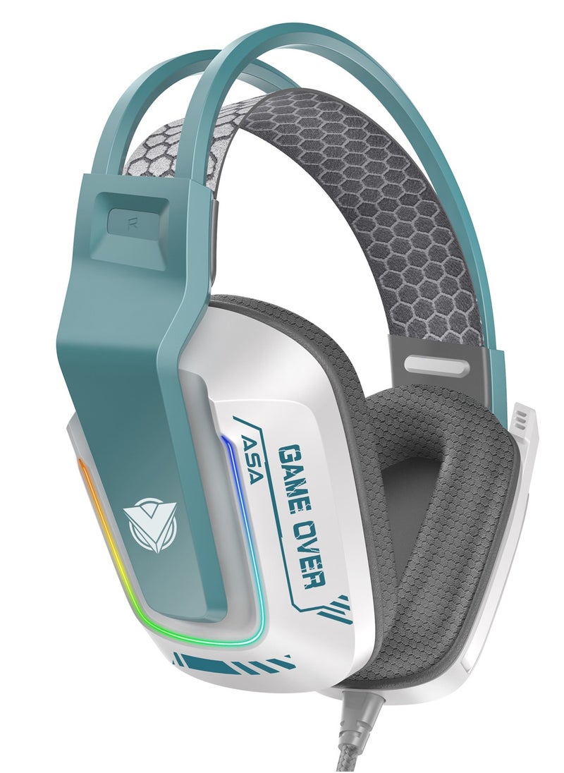 ASA - RGB Gaming Headset With Microphone, 7.1 Virtual Surround Sound, For PS5/PS4, Xbox One, Xbox Series S/X & Nintendo Switch - Image 1