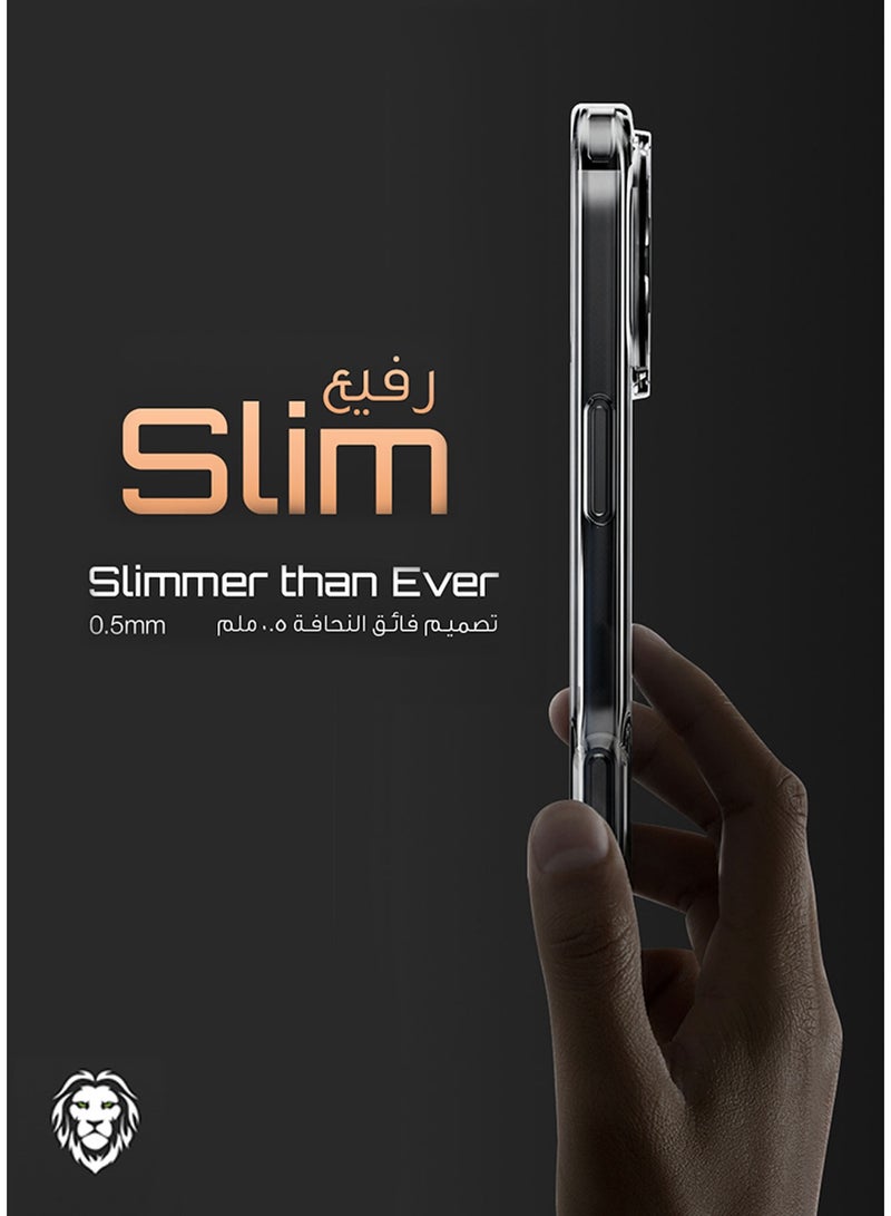 GREEN LION MagSafe Delgado Case iPhone 17 Pro with Ultra Drop Protection & MagSafe Compatibility / Camera Protection / Daily Protection - Clear - Image 5