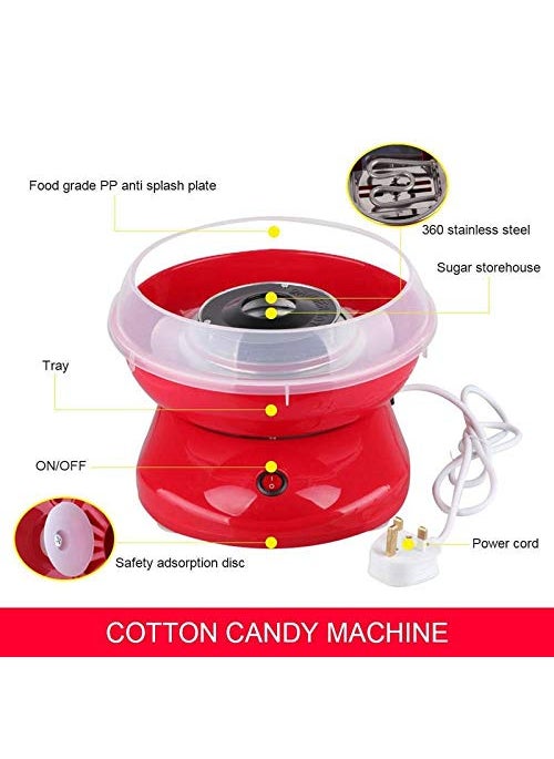Vruta Vruta Electric Cotton Candy Machine White Floss Carnival  - Image 3