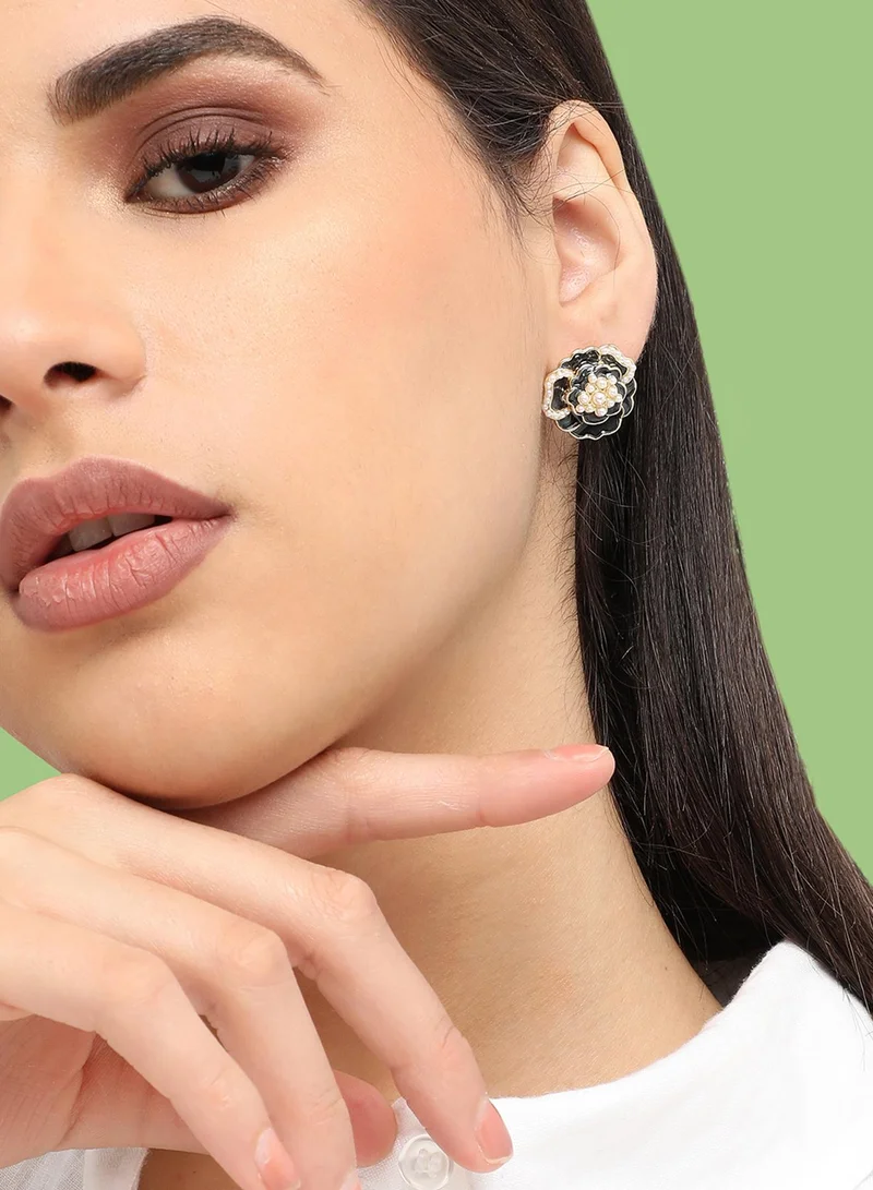 سوهي اللؤلؤ المطلي بالذهب عارضة مسمار