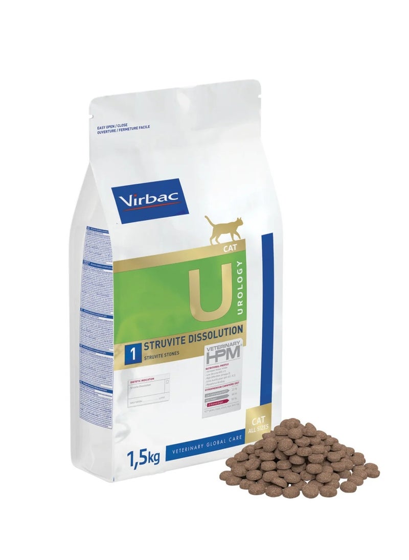 Virbac - Virbac Urinary Care Dry Food For Cat Urology Strutive Dissolution 1.5KG - Image 1
