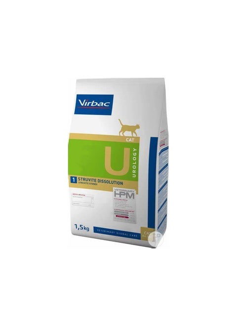 Virbac Urinary Care Dry Food For Cat Urology Strutive Dissolution 1.5KG