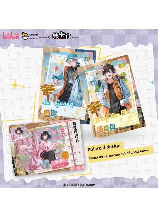 null - Authentic Card Club Time Agent Commemorative Edition 2nd Time Gap Collection Card Qiao Ling Cheng Hour Card-Color:Time Files-deluxe Edition [full Box Of 20 Packs] - Image 1