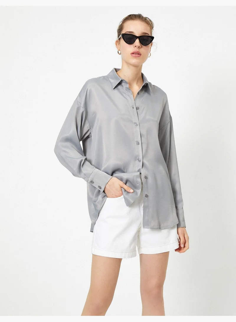 KOTON Classic Neck Shirt