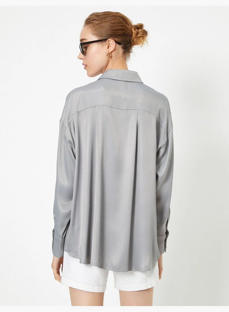 KOTON Classic Neck Shirt