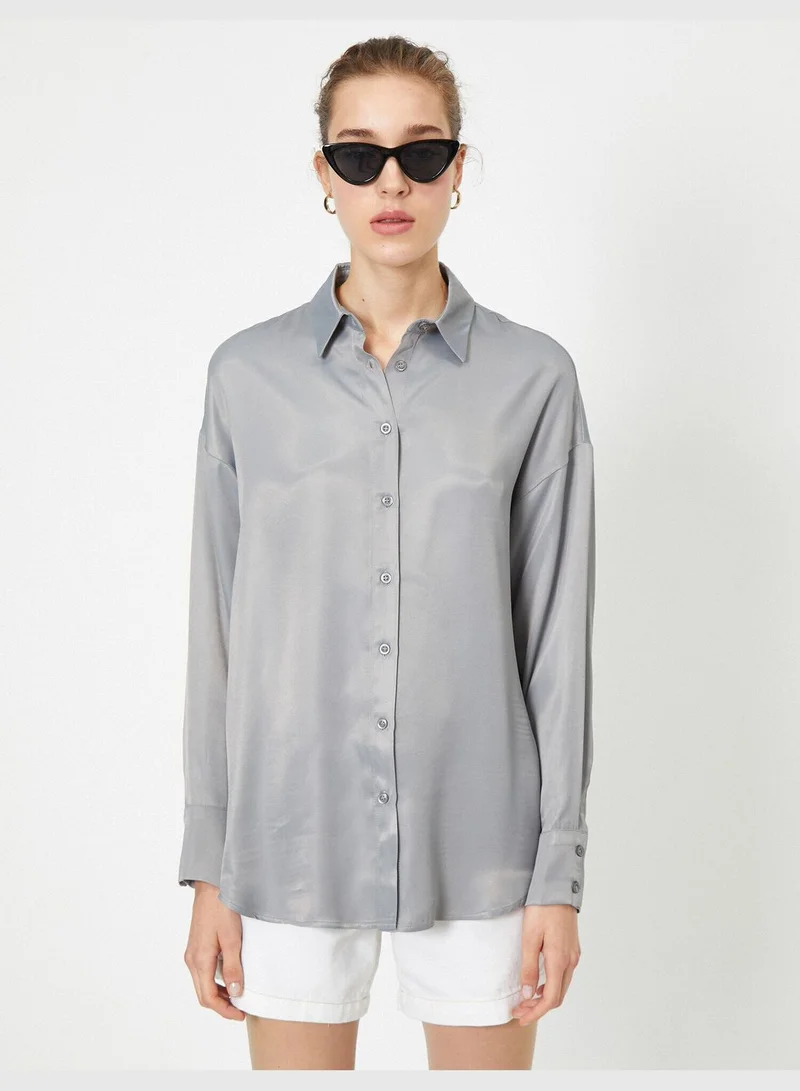 KOTON Classic Neck Shirt