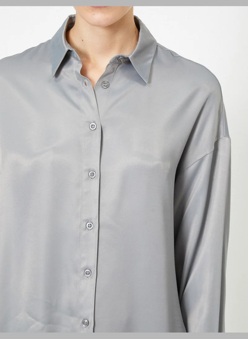 KOTON Classic Neck Shirt