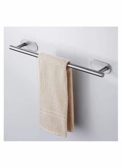 Excefore Self Adhesive Towel Rail SUS 304 Brushed Stainless Steel Towel Bar, 50cm Towel Holder for Bathroom Kitchen, Easy to Install without Drilling, Modern Decoration Rack Hardware Hanger  - Image 1