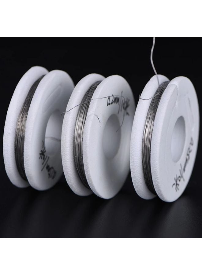 سلك نيكروم 0.25 مم مقاوم للحرارة العالية، نحاس مطلي بالنيكل، مقاوم كهربائي مرن - Image 3